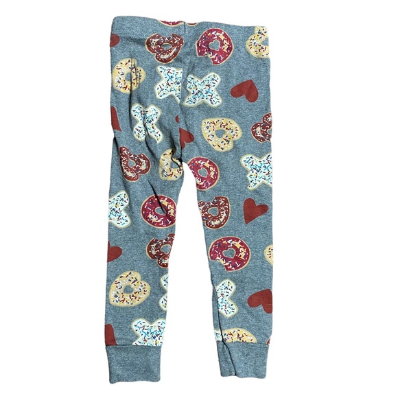 Old Navy | Girls 2pc Pajama Set XOXO Donut Print Sprinkles Hearts Size 2T - Picture 5 of 8